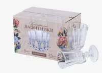 ЛАФИТЕК Подарочный набор рюмок-лафитников 25 мл Подарочные светлые, 6 шт