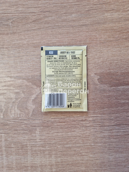 Дрожжи пивные MANGROVE JACK'S Liberty Bell Ale M36